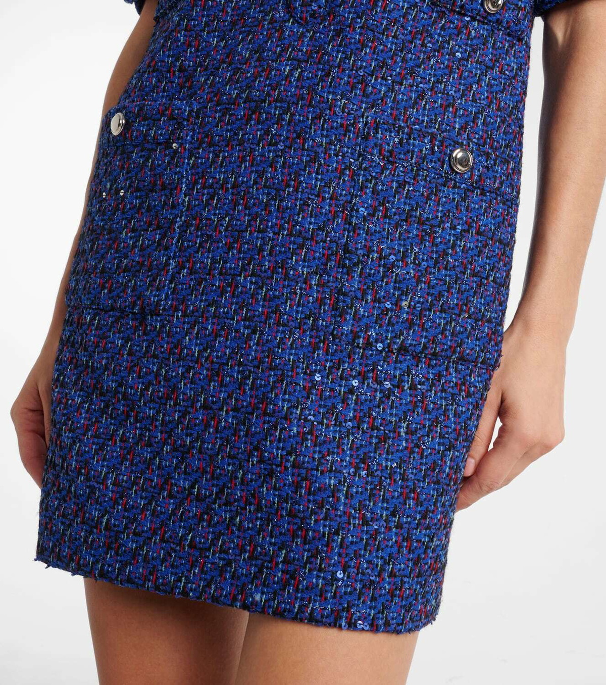 Alessandra Rich Sequined tweed minidress