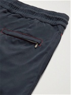 BRUNELLO CUCINELLI - Logo-Embroidered Swim Shorts - Blue - XS