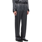 Brioni Grey Embroidered Pocket Pyjama Set