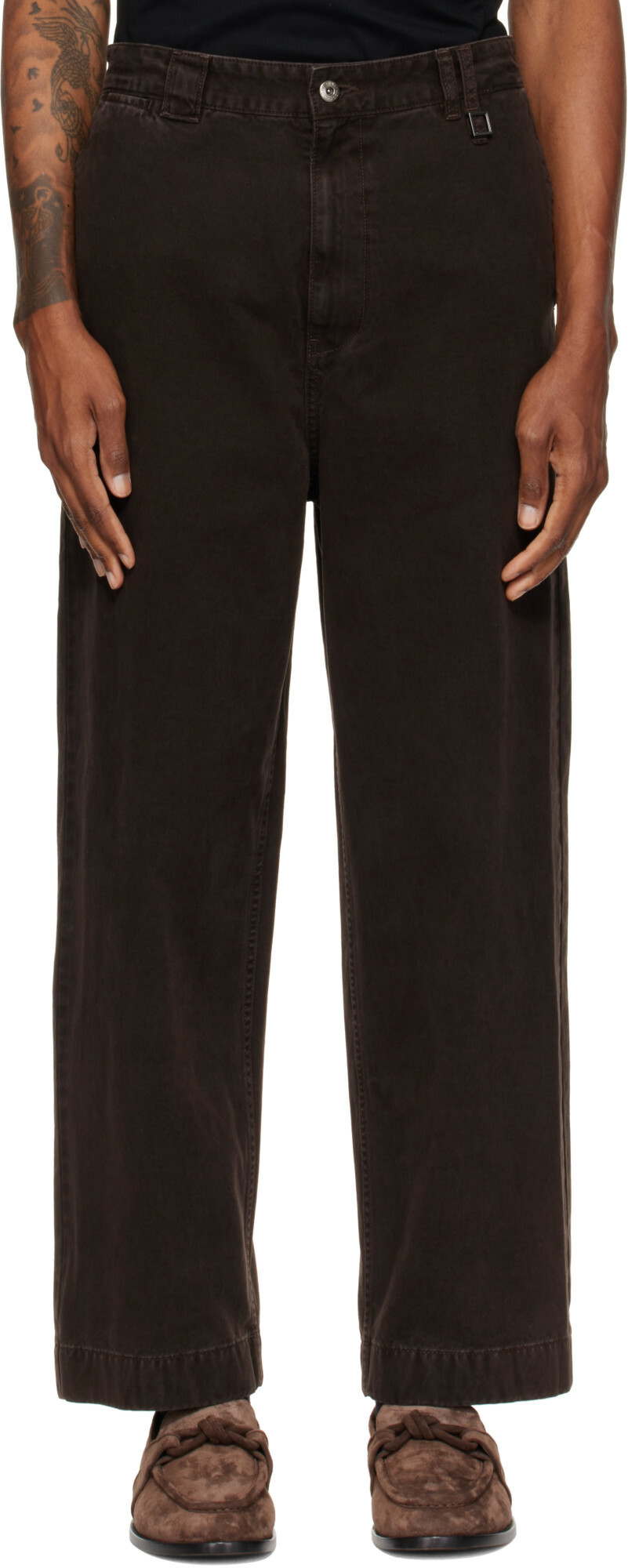WOOYOUNGMI Brown Chino Trousers