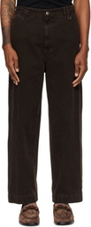 WOOYOUNGMI Brown Chino Trousers