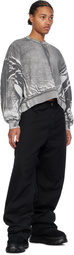 B1ARCHIVE Gray Oversized Crewneck Sweatshirt