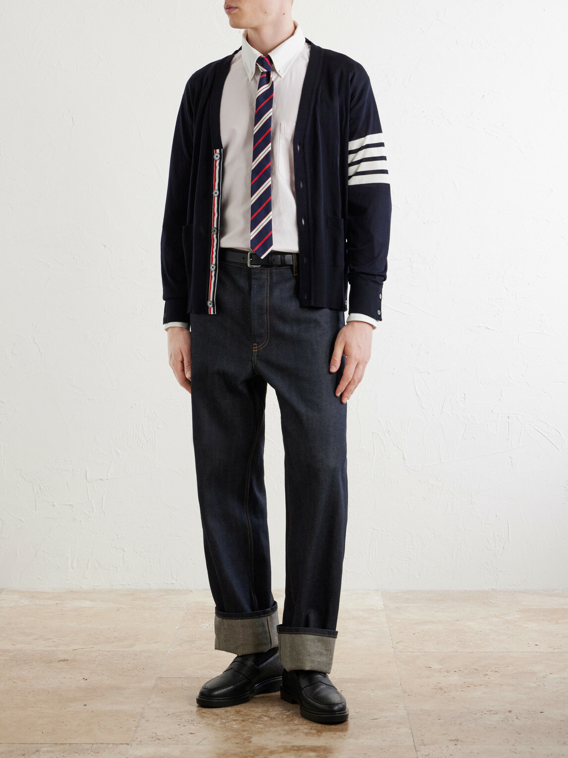 Thom Browne - Striped Cotton Shirt - Pink