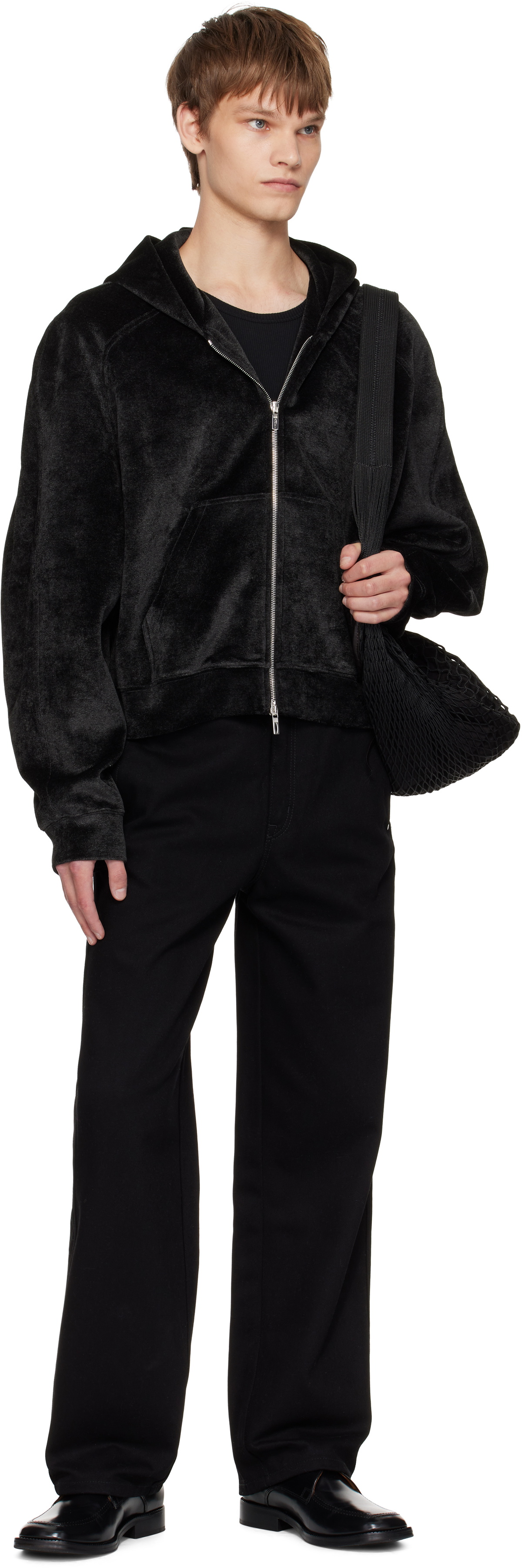 LGN Louis Gabriel Nouchi Black 5-Pocket Straight-Leg Jeans