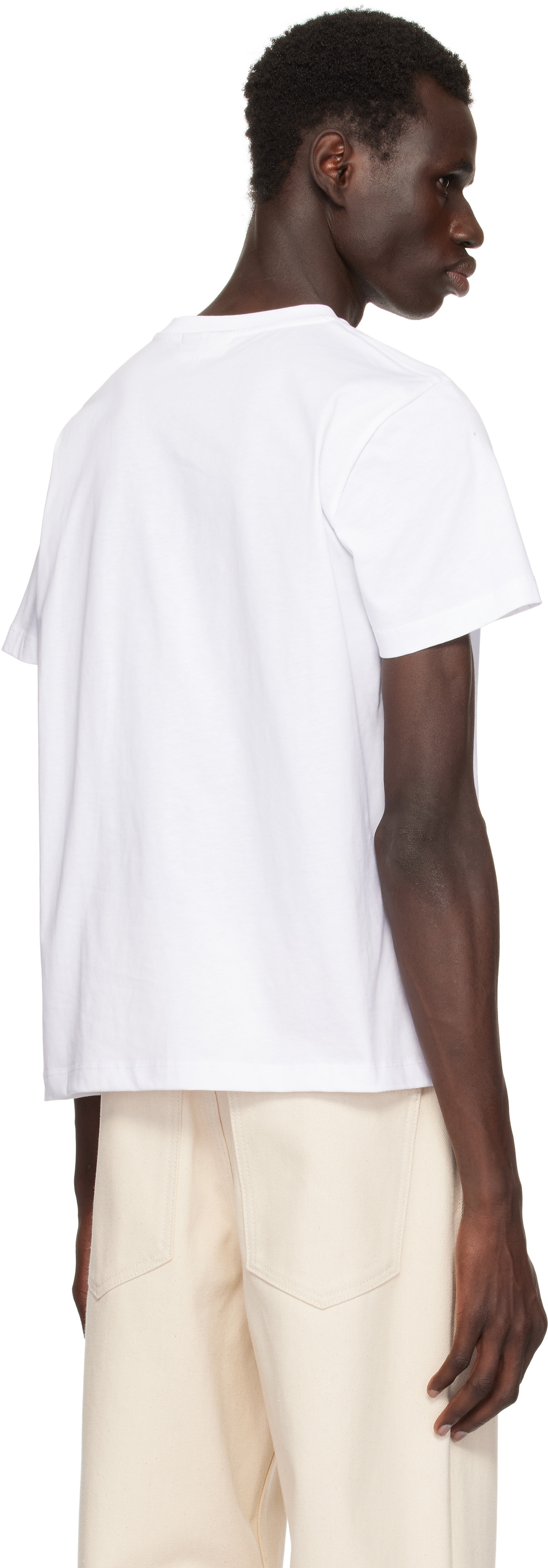 GANNI White Basic Jersey Kittens Relaxed T-shirt GANNI GANNI White Basic Jersey Kittens Relaxed T-shirt GANNI