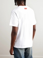 KENZO - Varsity Jungle Logo-Print Cotton-Jersey T-Shirt - White
