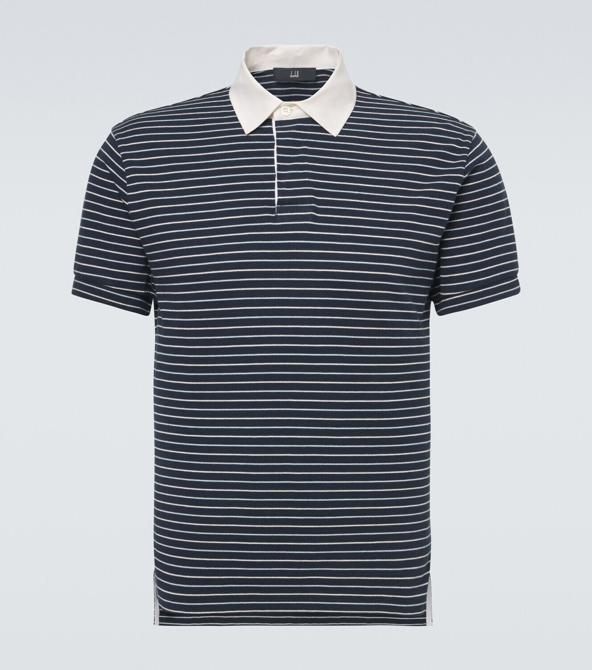Dunhill Striped cotton piqué polo shirt