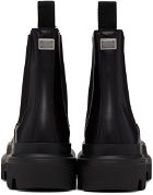 Dolce & Gabbana Black Pull-Loop Chelsea Boots