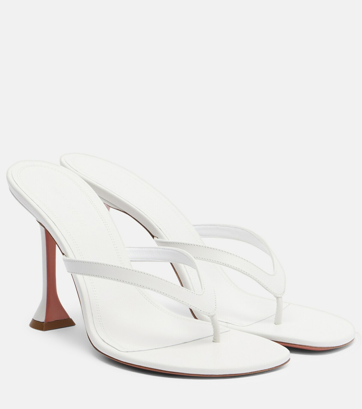 Amina Muaddi Juliette leather thong sandals