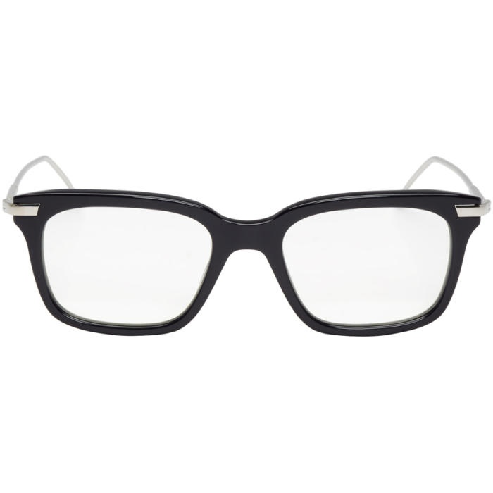 Photo: Thom Browne Navy and Silver TB-701 Glasses