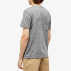 Goldwin Men's Big Logo T-Shirt in Mix Grey