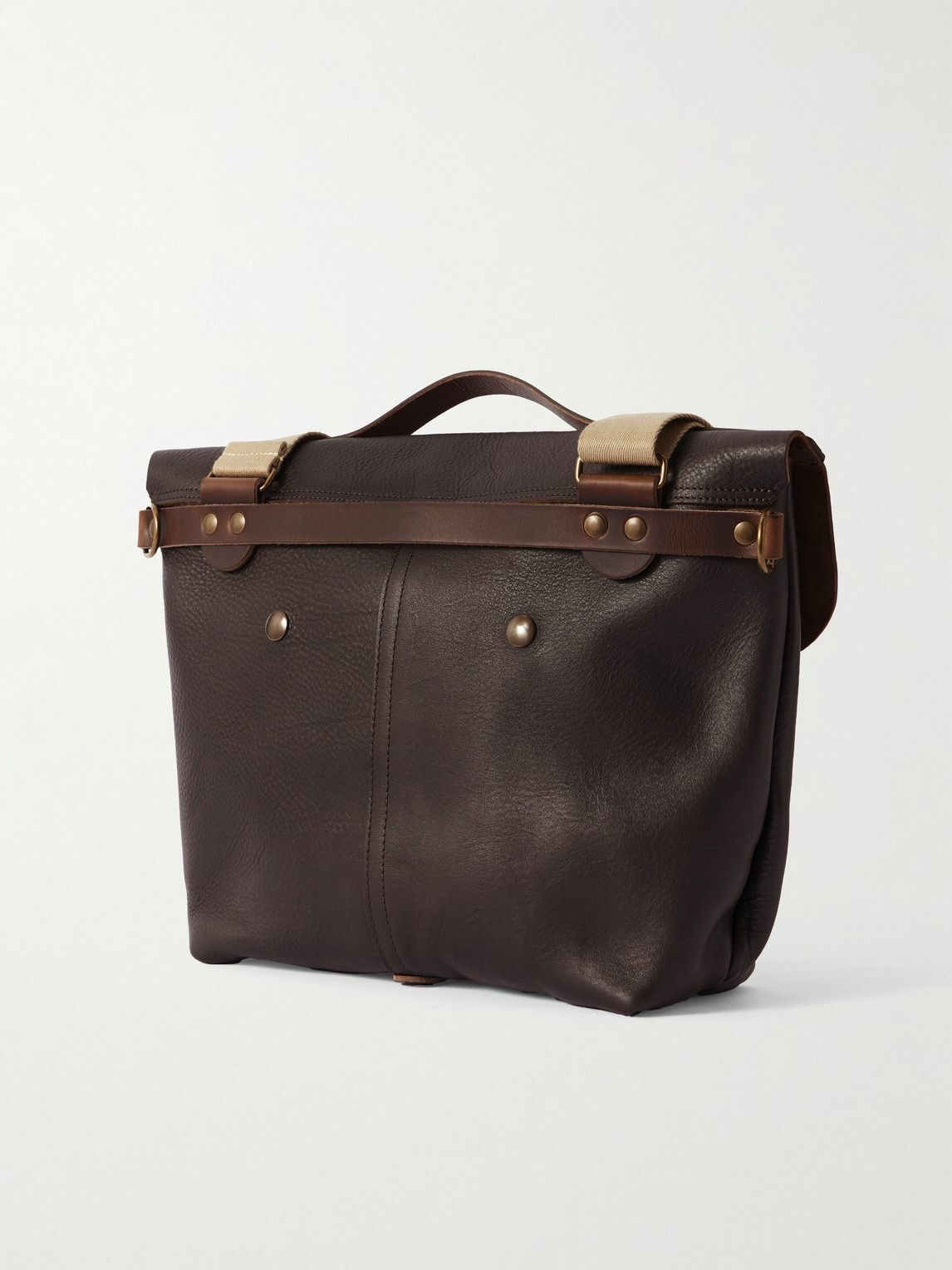 Bleu de Chauffe - Lazard Full-Grain Leather Messenger Bag