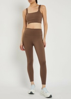 Varley Assure Cori Stretch-jersey bra top Taupe