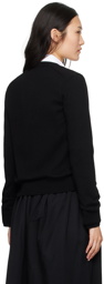 Comme des Garçons Comme des Garçons Black Crewneck Cardigan