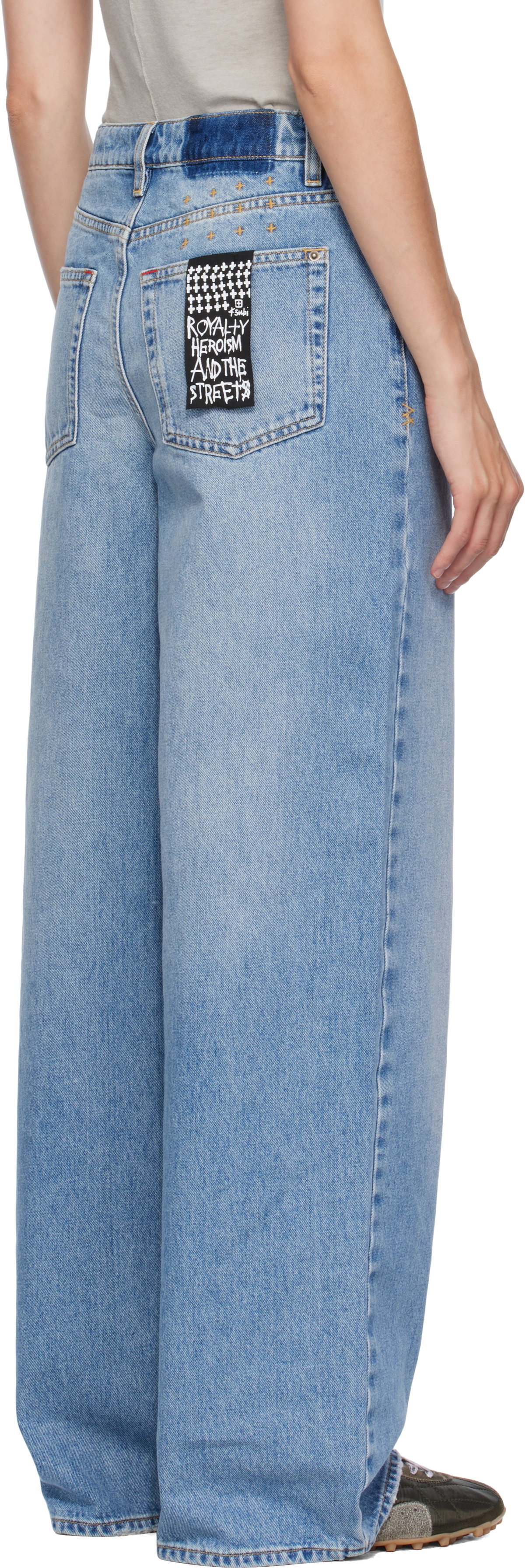 Ksubi Blue Baggy Horizon Jeans