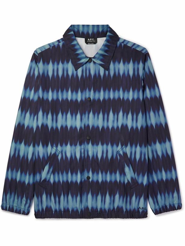 Photo: A.P.C. - Vladimir Printed Shell Blouson Jacket - Blue