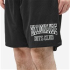 Billionaire Boys Club Men's Varsity Logo Mesh Shorts in Black