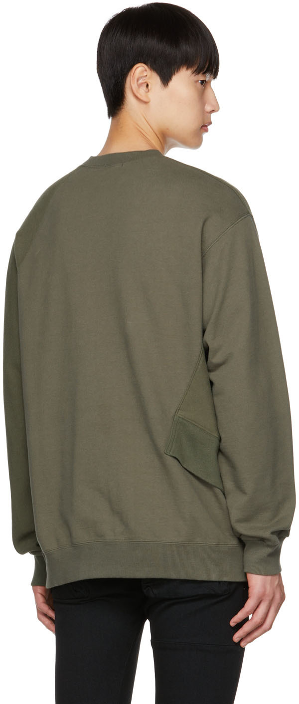 Undercoverism Khaki Asymmetric Sweatshirt