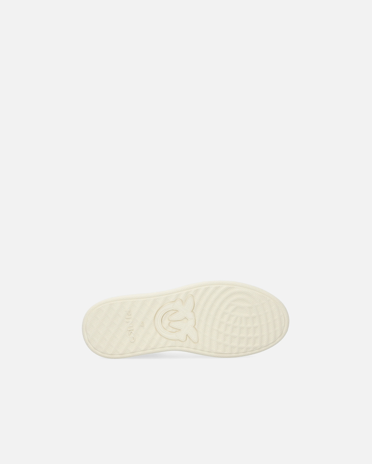 Pinko Flat Leather Sneakers With Embroidered Logo White/Lime