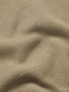FEAR OF GOD ESSENTIALS - Logo-Appliquéd Knitted Polo Shirt - Brown