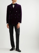 Ralph Lauren Purple label - Double-Breasted Cotton-Velvet Tuxedo Jacket - Purple