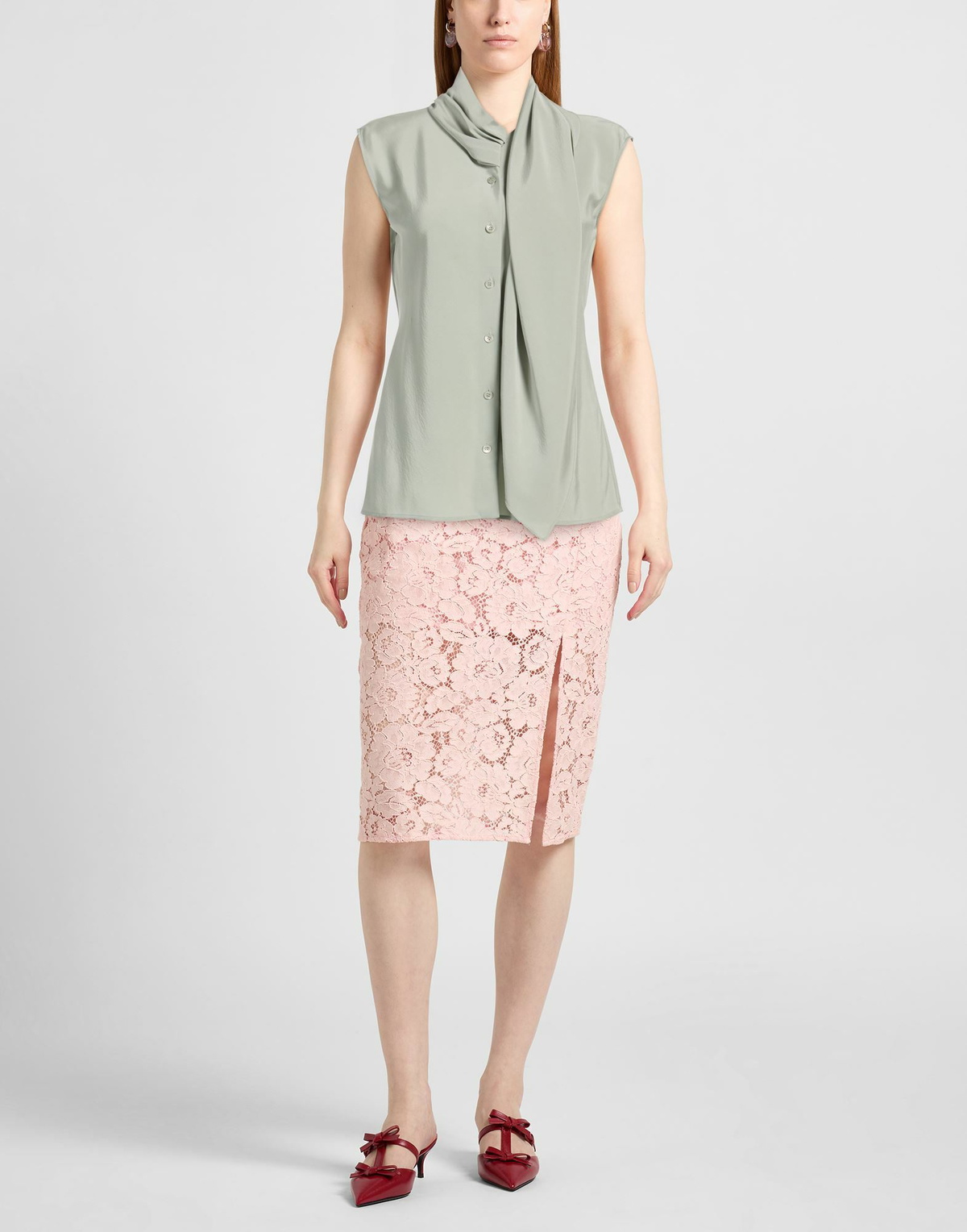 Alberta Ferretti Womens Shirt in Sage green