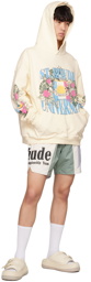 Rhude Off-White Printed Hoodie