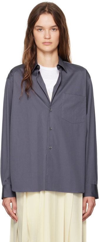 Photo: Comme des Garçons Shirt Gray Patch Pocket Shirt