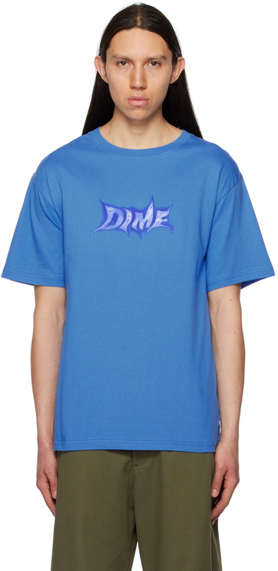 Photo: Dime Blue Ghostly Font T-Shirt