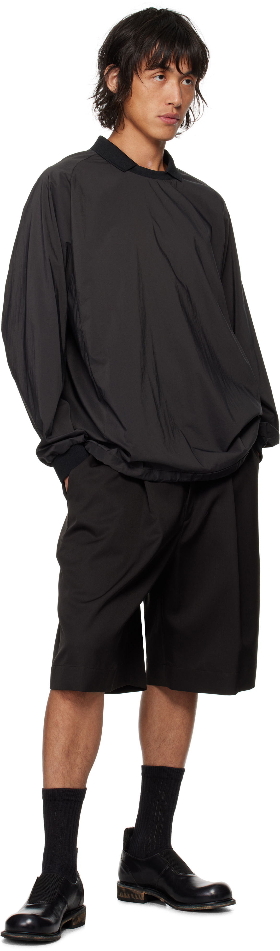 stein Gray Windproof Nylon Collared Uniform Polo Steinhausen