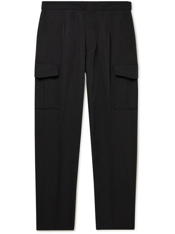 Photo: Paul Smith - Tapered Shell Cargo Trousers - Black