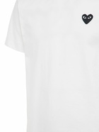 COMME DES GARÇONS PLAY - Black Heart Patch Cotton T-shirt