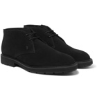 Tod's - Shearling-Lined Suede Chukka Boots - Black