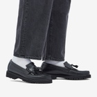 Bass Weejuns Men's Layton Lug Soft Grain Loafer in Black Textured Leather
