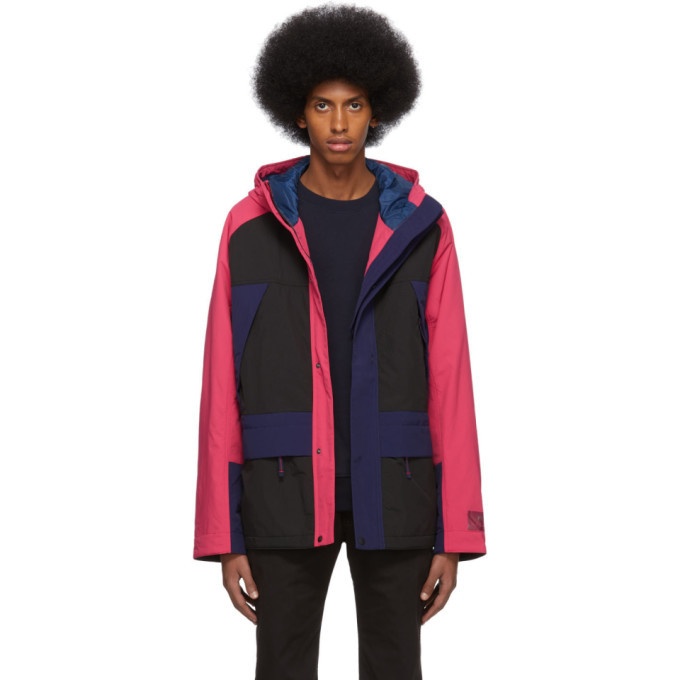 Photo: PS by Paul Smith Black and Pink Sport Parka