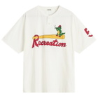 Bode Women's Reptile Rec T-Shirt in Cream