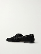 TOM FORD - Theo Suede Boat Shoes - Black
