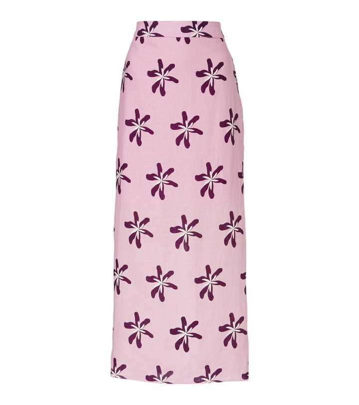 Photo: Cala de la Cruz Magda floral linen maxi skirt