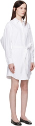 Kenzo White Kenzo Paris Kimono Sleeve Shirt Minidress