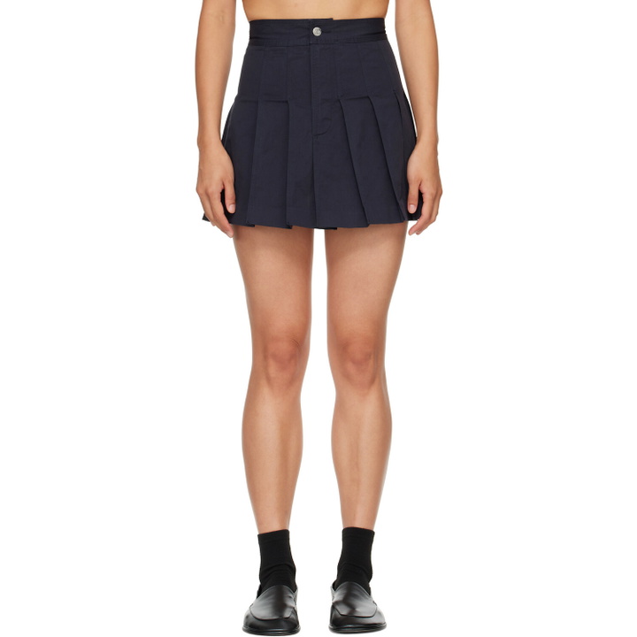Photo: HommeGirls Navy Pleated Miniskirt