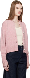&Daughter Pink Ada Crewneck Cardigan