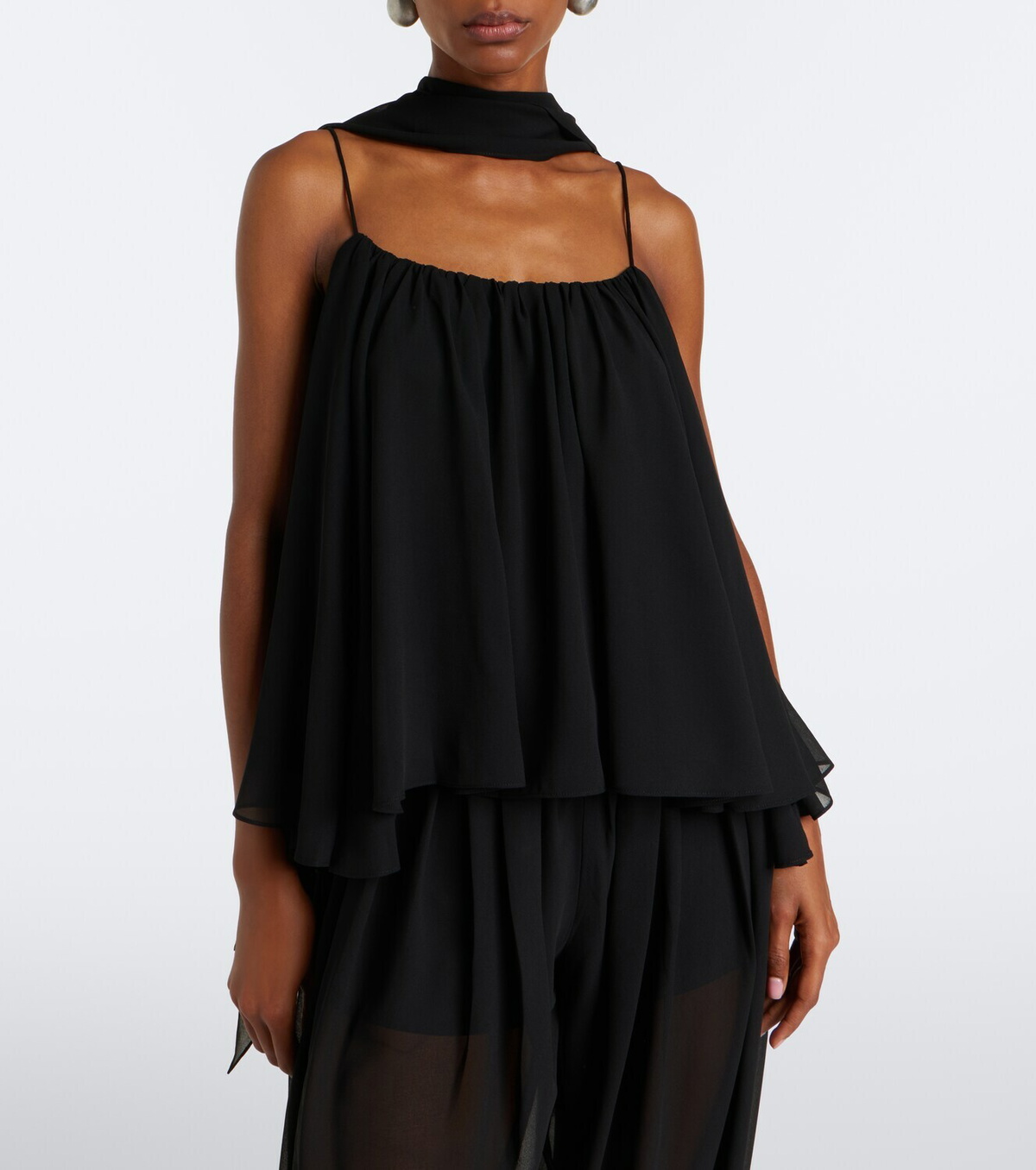 De La Vali Agapito georgette top