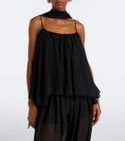 De La Vali Agapito georgette top