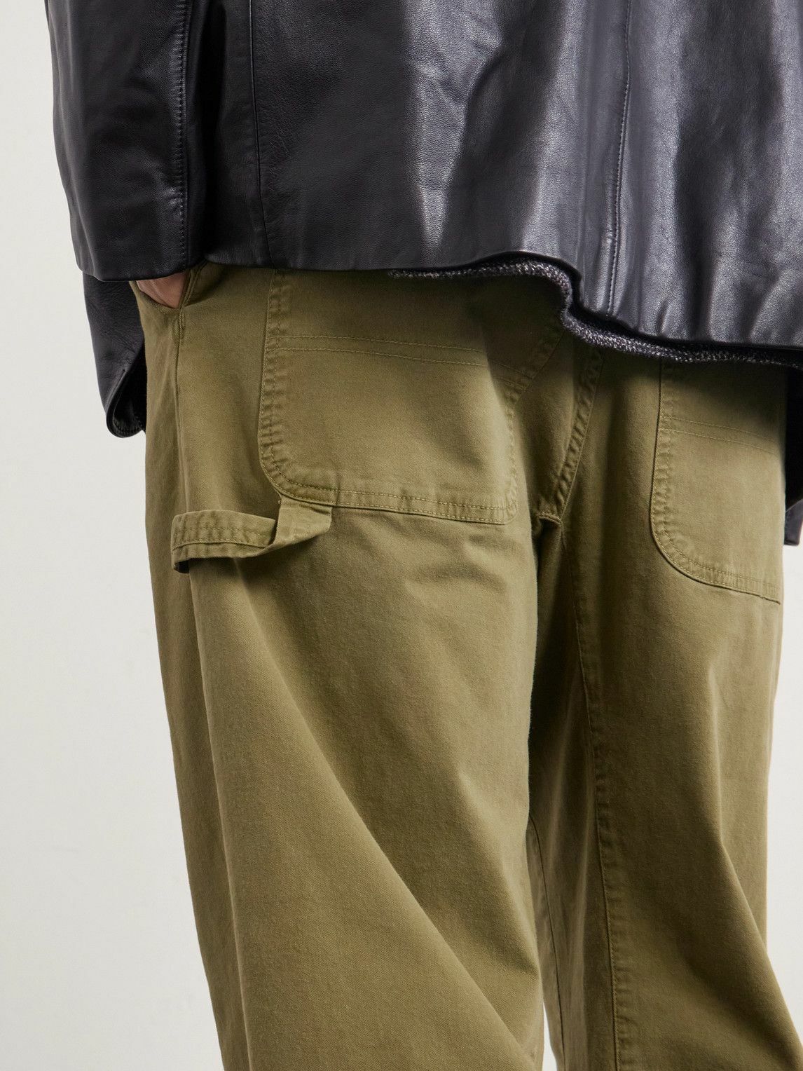 Nili Lotan - Carpenter Straight-Leg Cropped Cotton-Blend Twill Trousers - Green