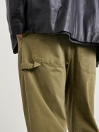 Nili Lotan - Carpenter Straight-Leg Cropped Cotton-Blend Twill Trousers - Green