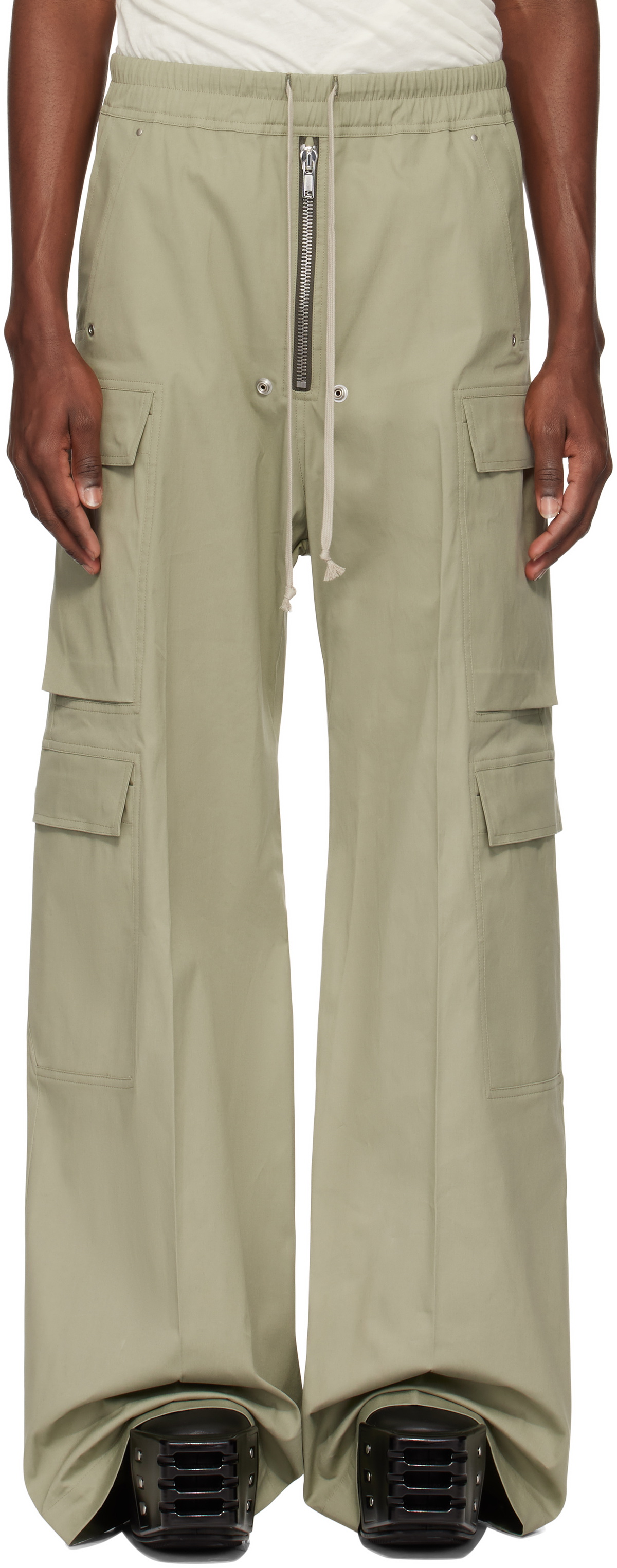 Rick Owens Green Hollywood Cargobela Cargo Pants Rick Owens
