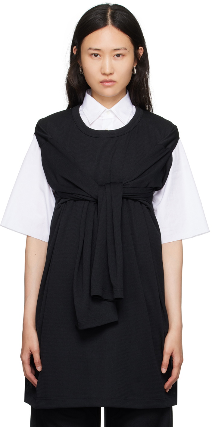 Comme des Garçons Homme Plus Black Crewneck Long Sleeve T-Shirt
