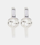 Gucci Interlocking G sterling silver hoop earrings