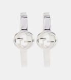 Gucci Interlocking G sterling silver hoop earrings