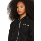 Heron Preston Black Air Heron Zip-Up Hoodie